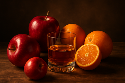 apples, bourbon and orange