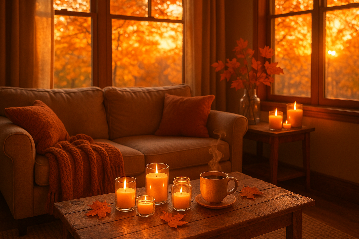 put the candles in clear vessels